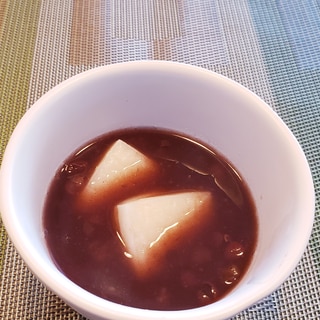 あずきの缶詰で 簡単！ひと手間で美味しい おしるこ